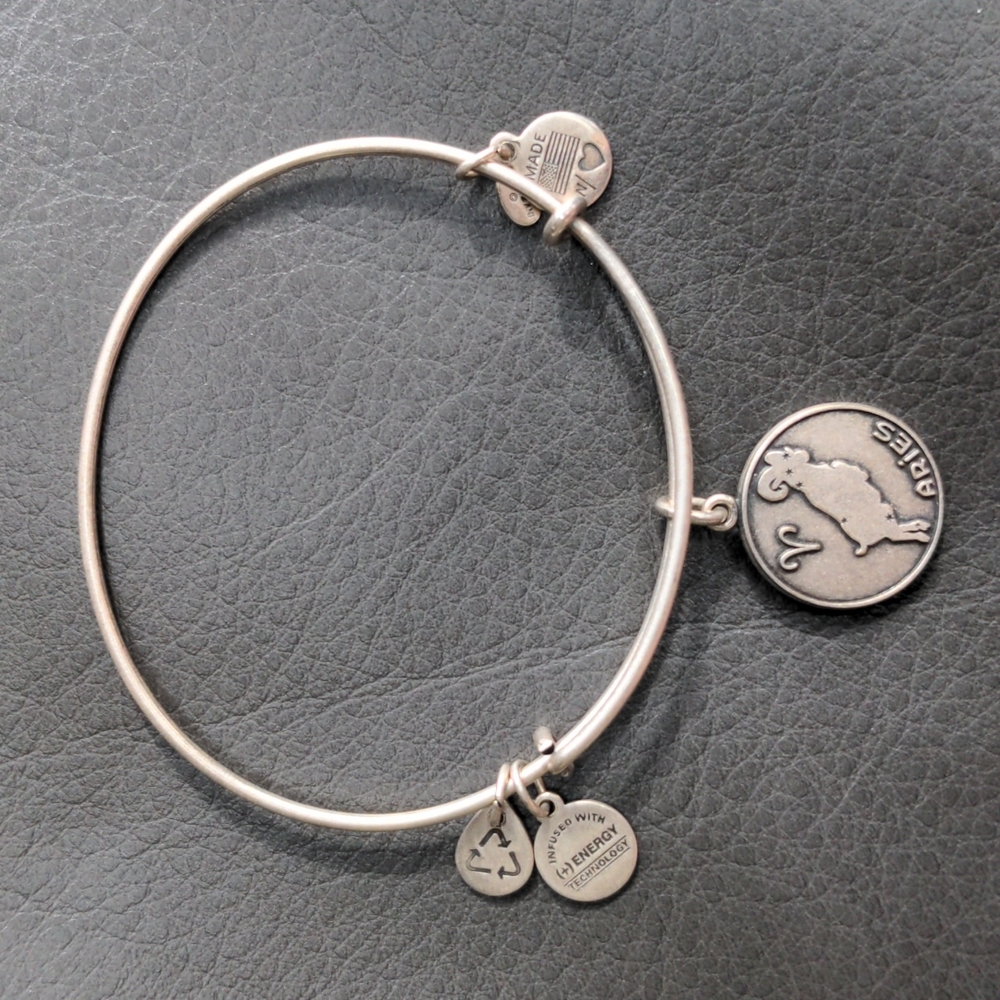 Alex and Ani Aries Charm Bangle